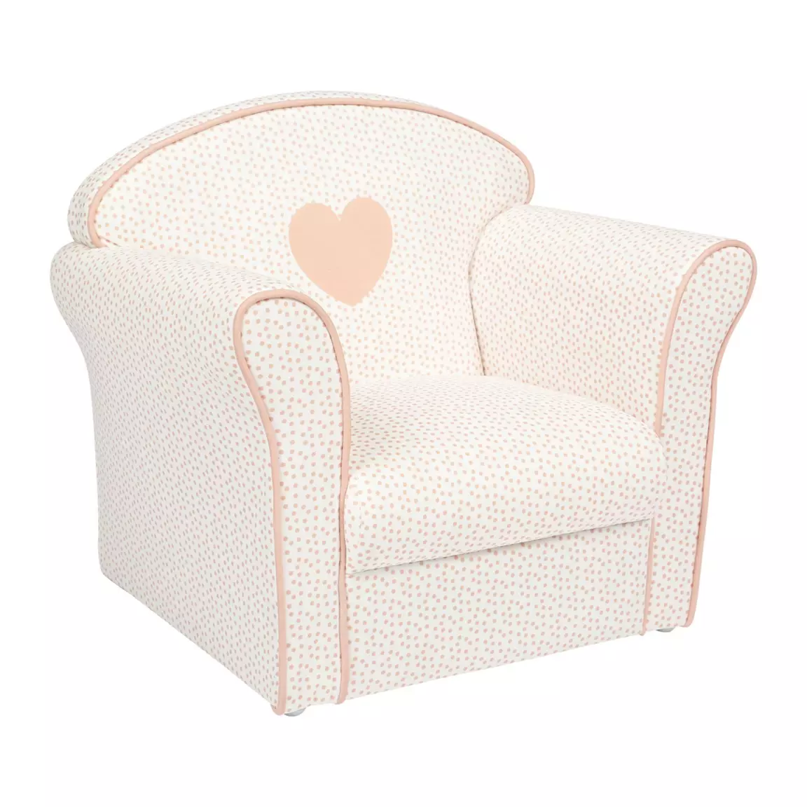 Fauteuil enfant (H43 cm) Coeur Rose