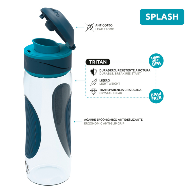 Quokka - Trinkflasche Splash - Azurite - 730 ml
