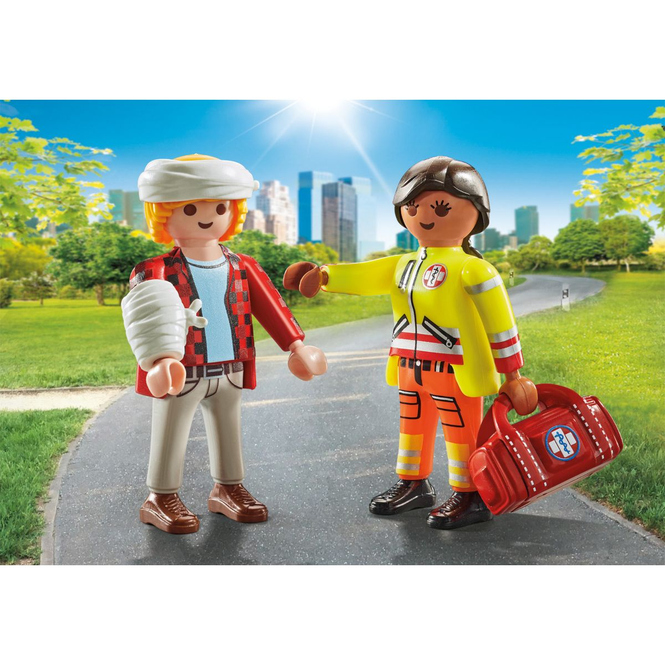 Playmobil® 71506 - Duo Pack Sanitäterin mit Patient - Playmobil® Duo Pack