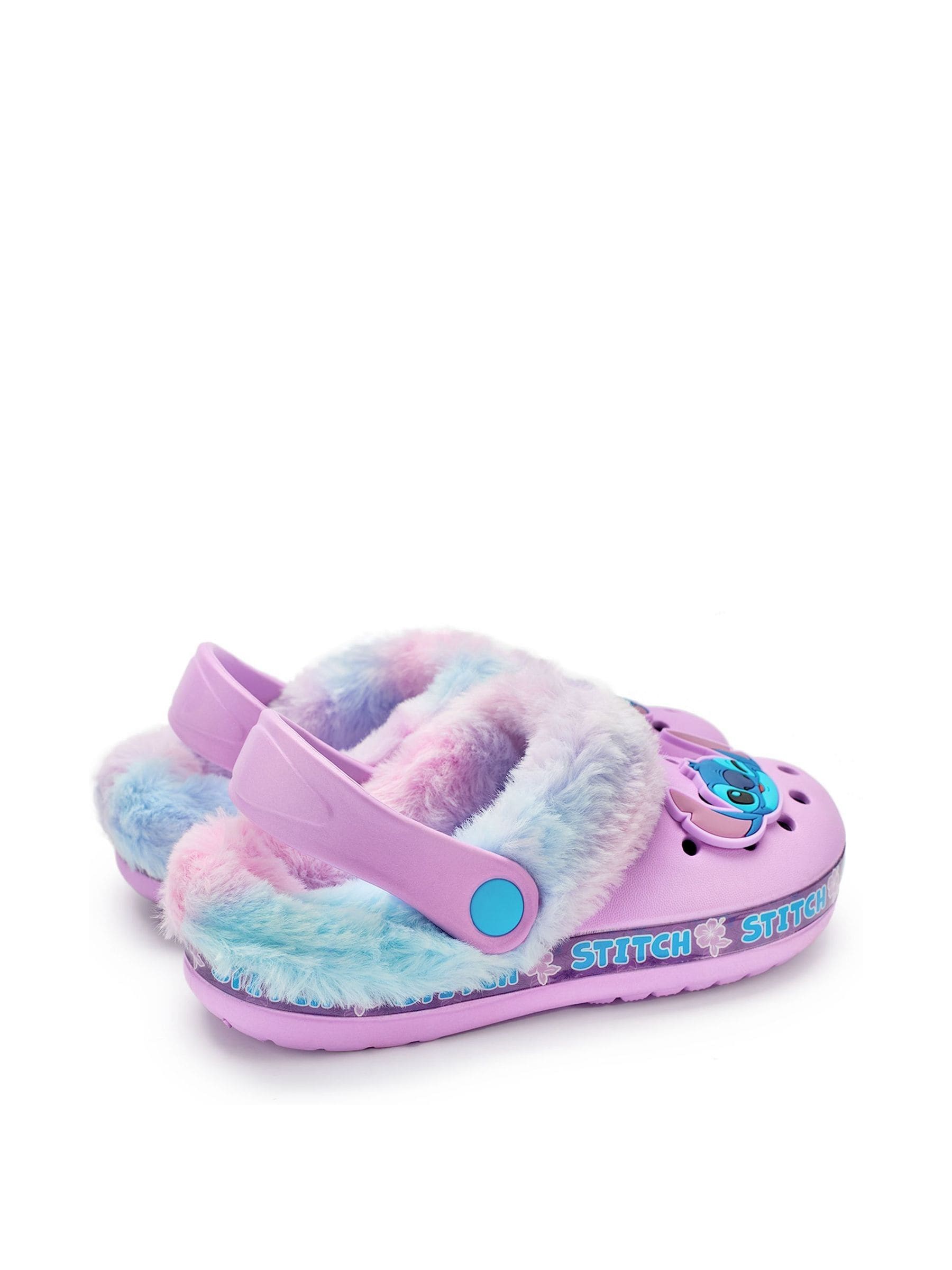 Vanilla Underground Disney Stitch klompen met voering van imitatiebont voor meisjes