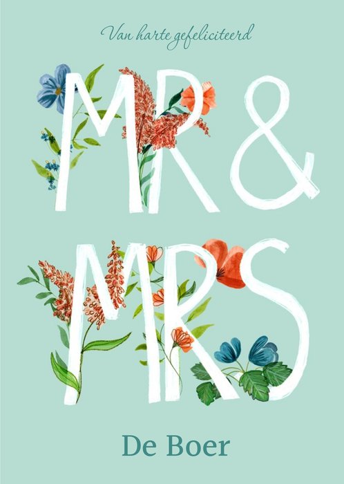 Greetz | Huwelijkskaart | Mr & Mrs