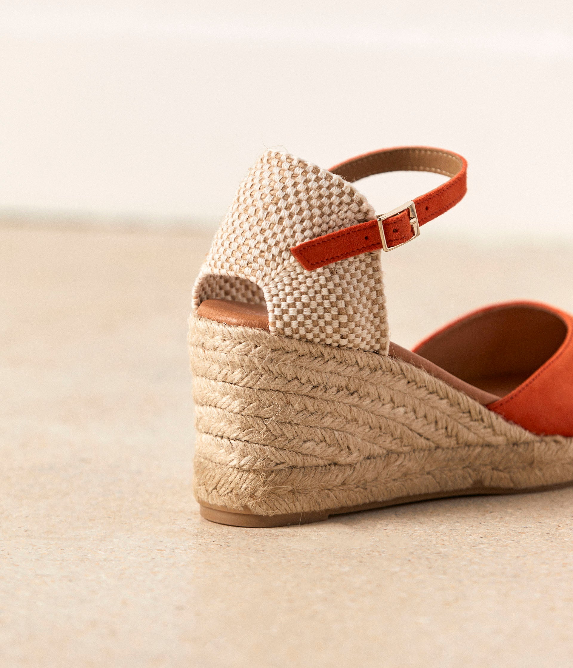 Espadrilles orange Estrella