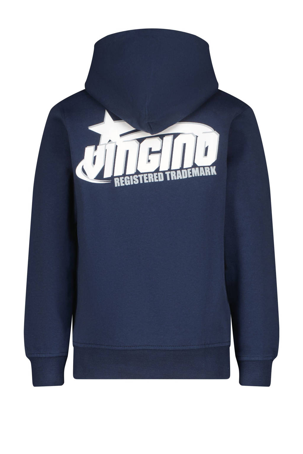 Vingino hoodie Nar met backprint donkerblauw