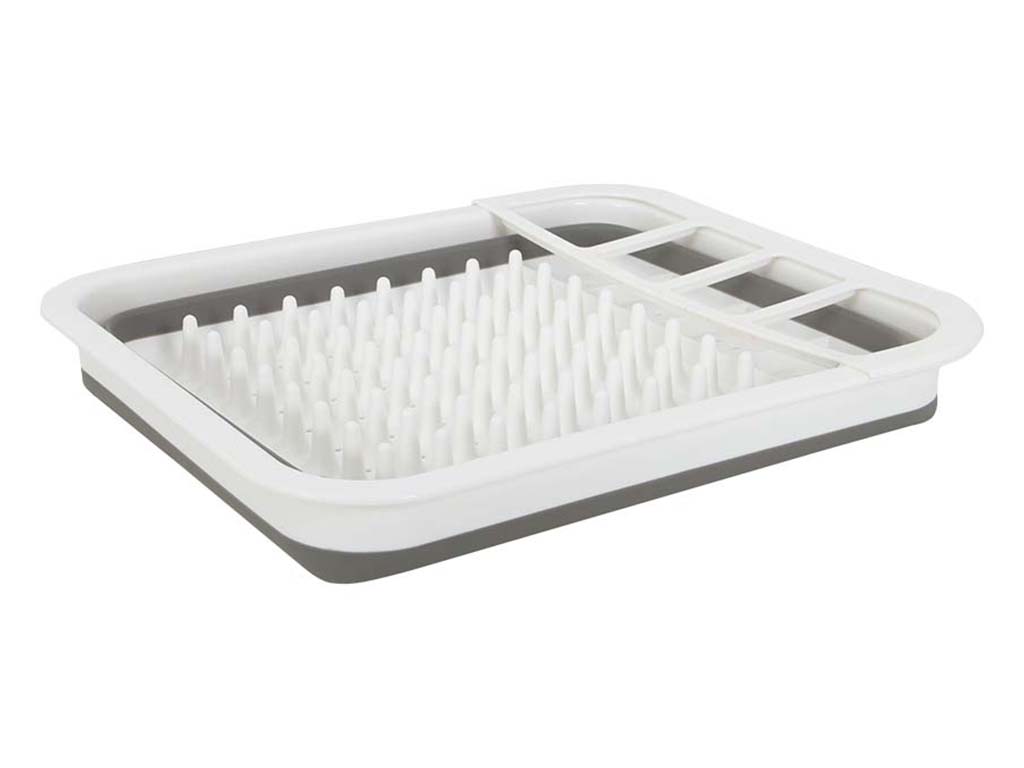 Gimex opvouwbaar Grey/White afdruiprek