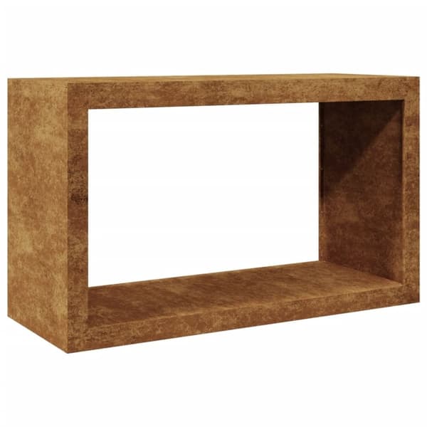 vidaXL Vedstativ 100x40x60 cm oksidert stål