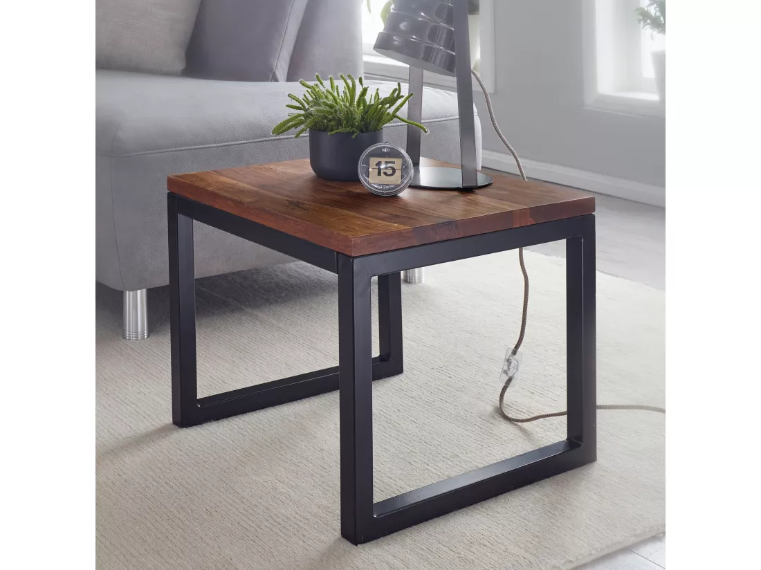 table d'appoint 45x40x45 cm table de salon en bois massif table de salon