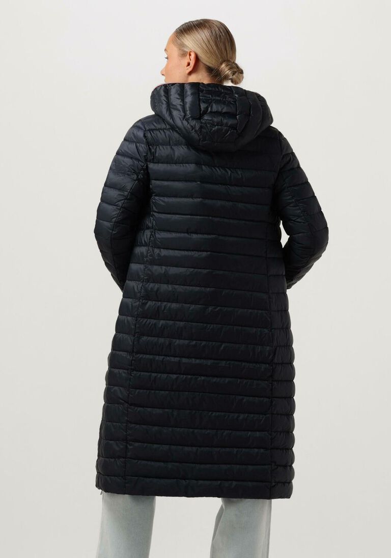TOMMY HILFIGER blauwe tommy hilfiger gewatteerde jas lw padded global stripe coat