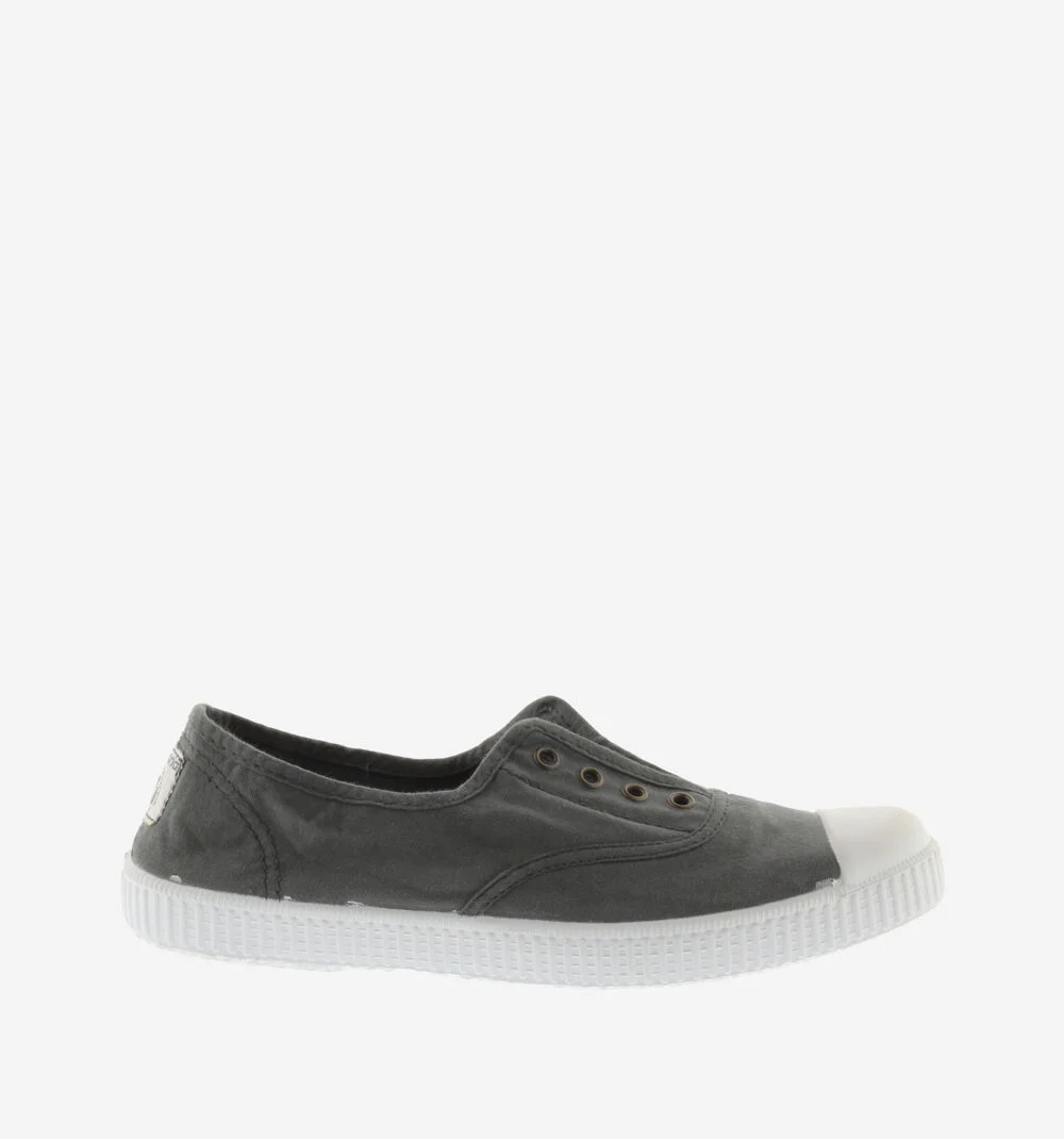 1915 INGLESA TENNIS TOILE DREC® ÉLASTIQUE Baskets en toile avec élastique pour femme PLOMO