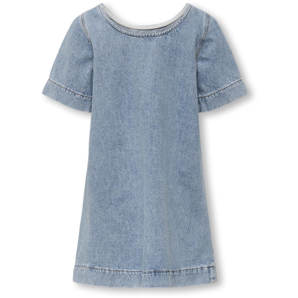 Køb kids ONLY Light Blue Denim Gigi Sløjfe A-Shape Kjole Denim