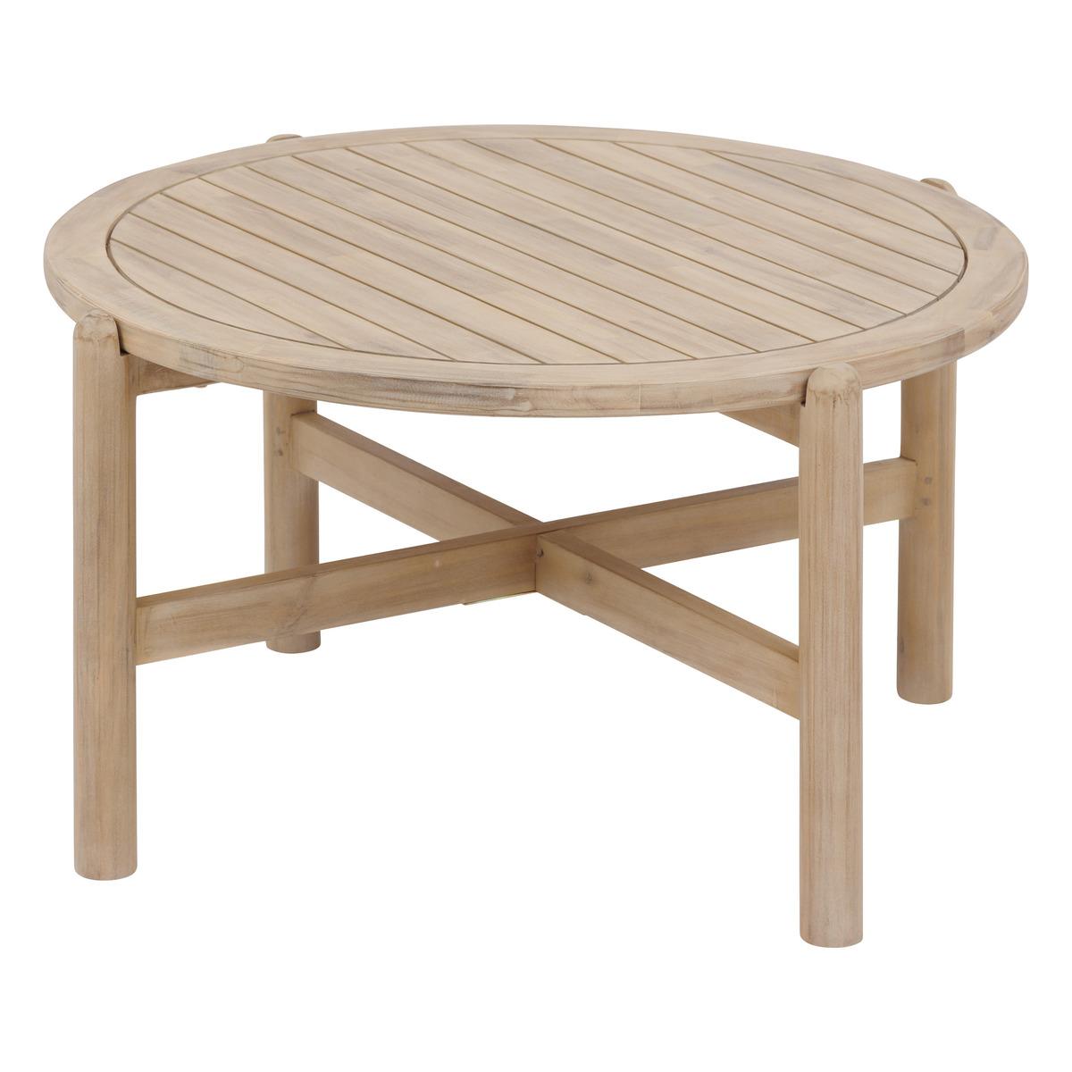 TABLE BASSE DEONA D.80CM ACACIA
