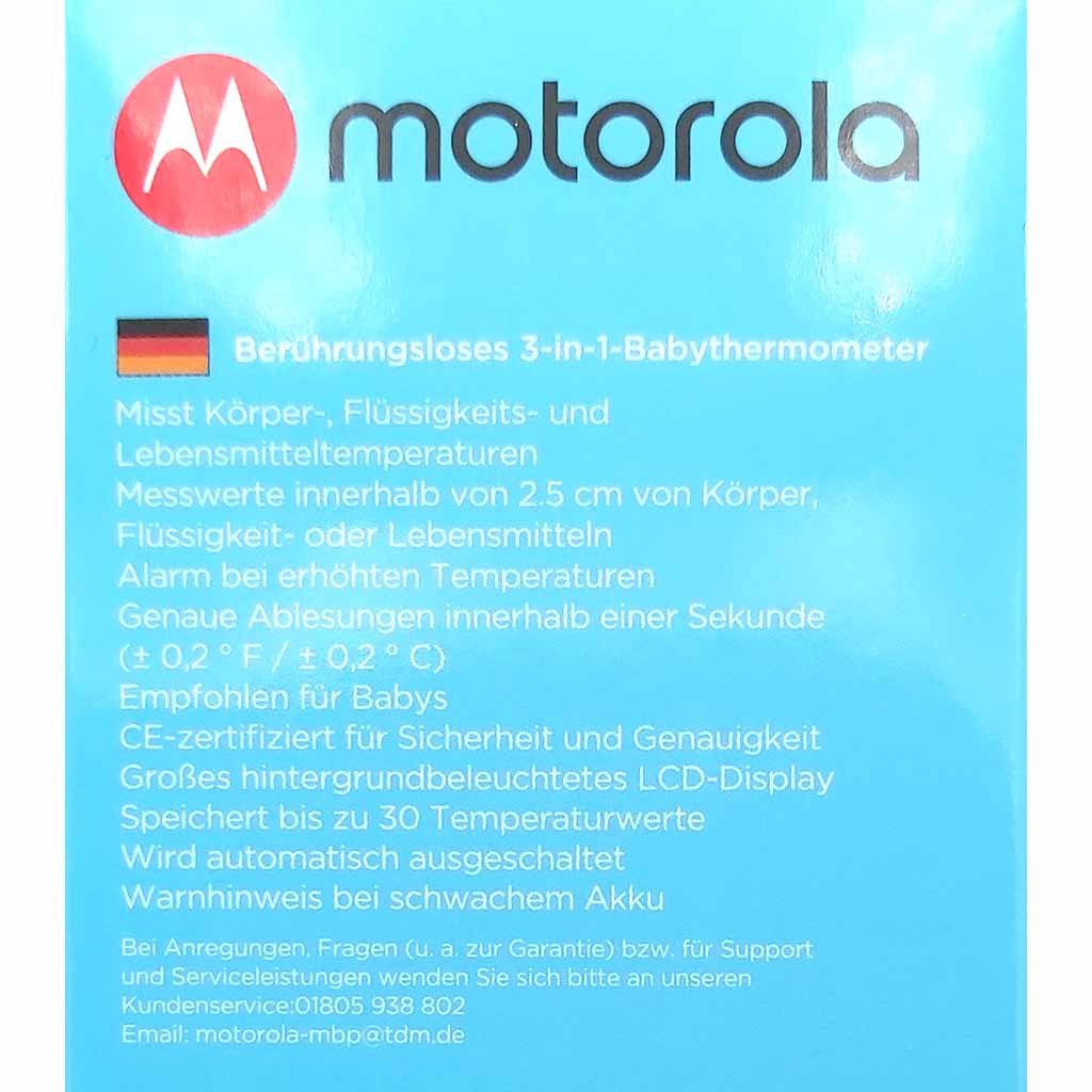 Elektronisches Fieberthermometer mit LCD-Digitalanzeige von Motorola