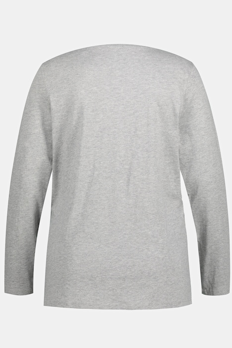Basic Shirt, Knopfleiste, regular, Langarm
