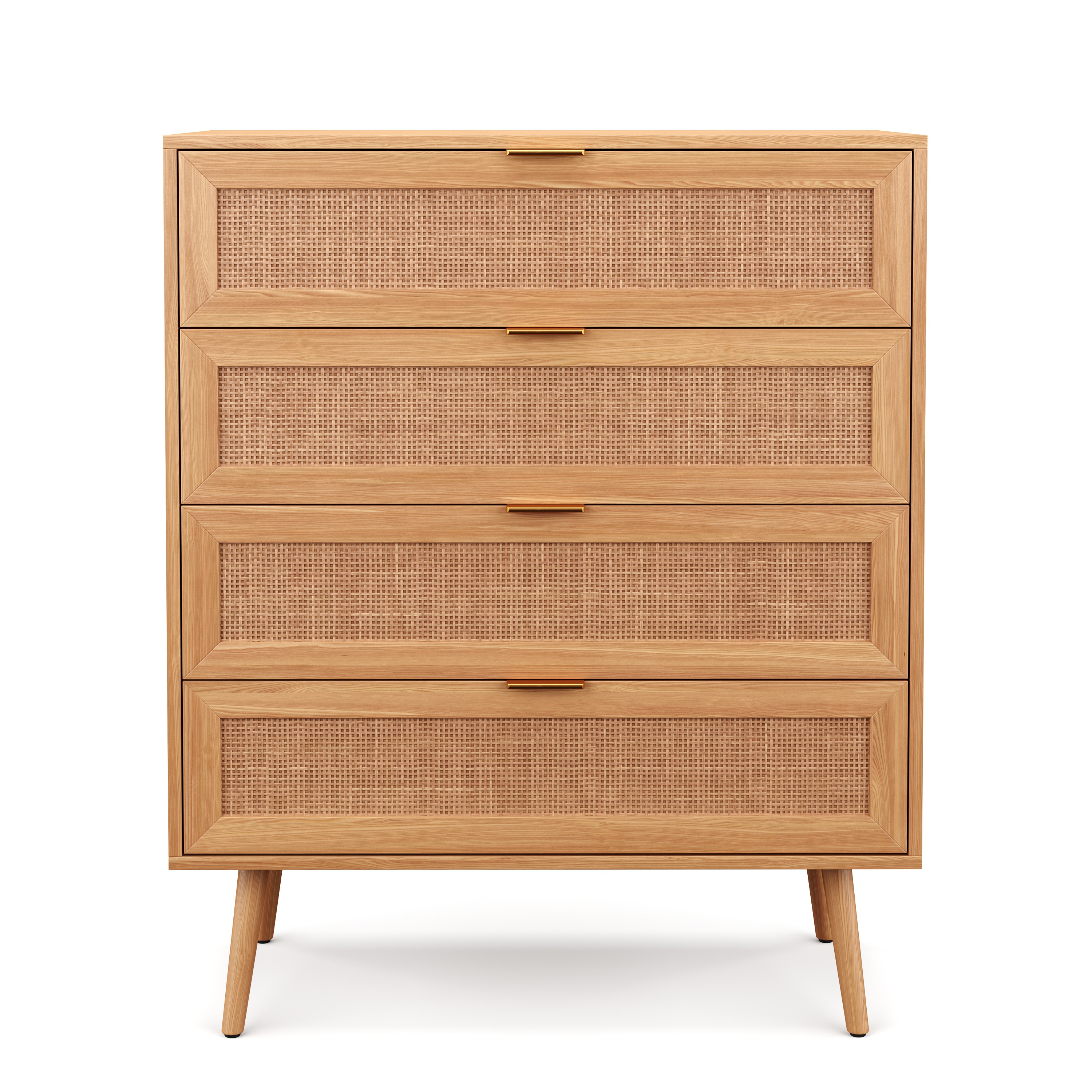 Kommode Holz ARNO 4 Schubladen 80 x 97 cm
