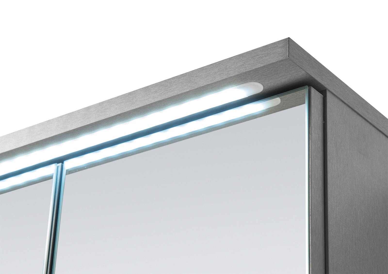 Spiegelschrank Two Titan/Weiß ca. 80 x 68 x 22,5 cm