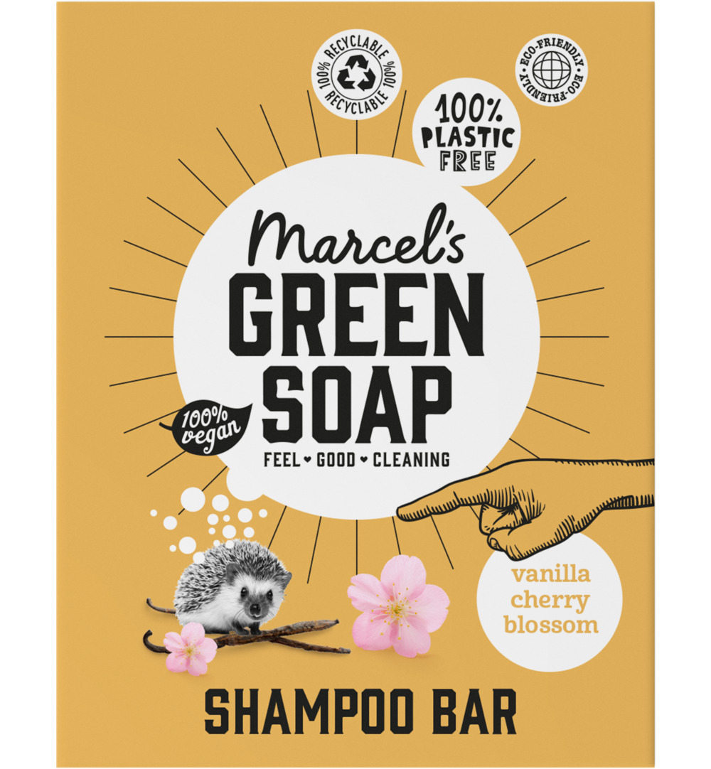 Marcel’s Green Soap Shampoo bar vanilla & cherry (90 gr)
