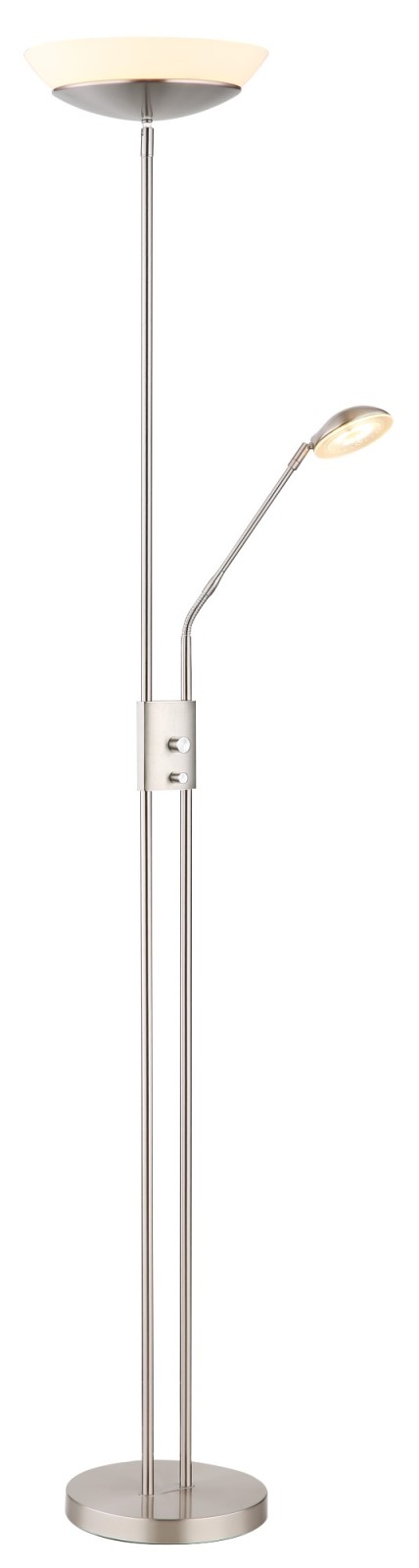 LED-Deckenfluter - Nickel matt - 180 cm - dimmbar