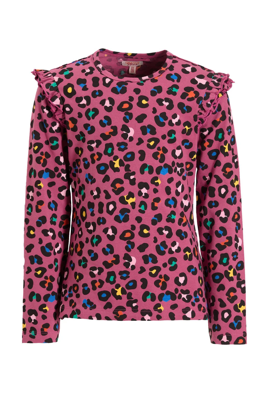 Orange Stars longsleeve Razi panterprint paars