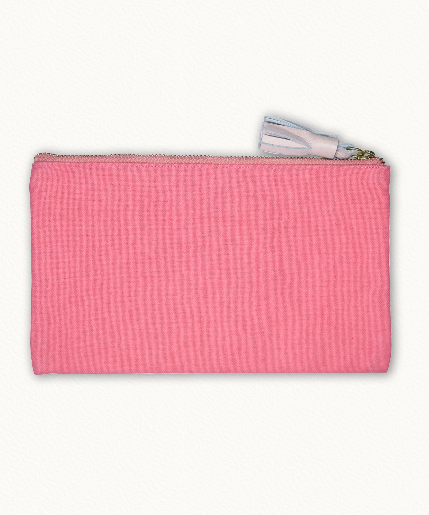 Pochette Extravagance  100% Coton - Rose