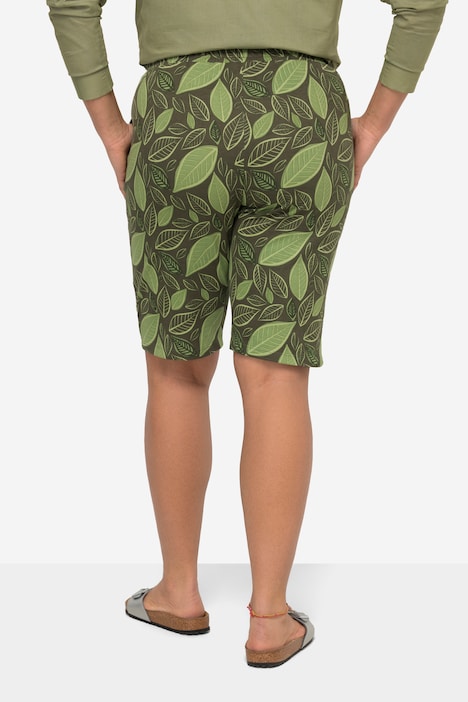 Sweat-Shorts, Allover-Muster Elastikbund