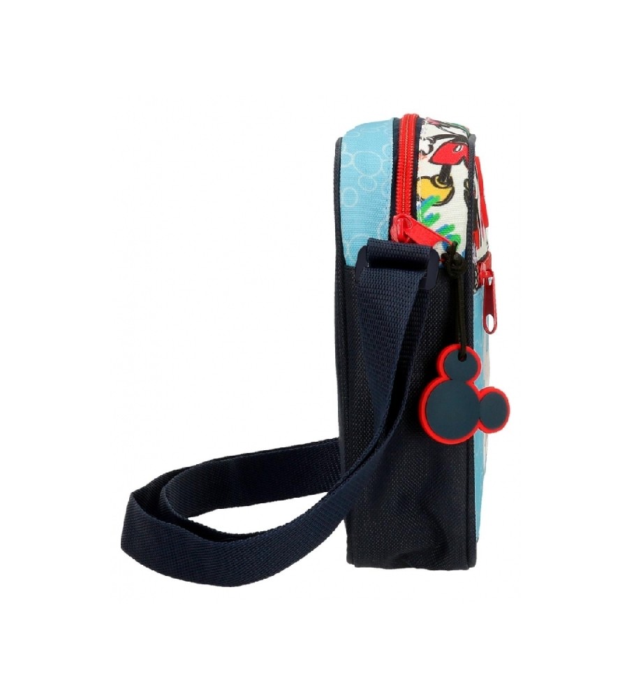 Bolsa de ombro azul Disney Mickey Be Cool