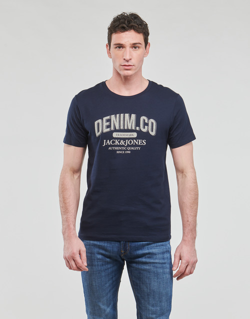 Jack & Jones - JJEJEANS TEE SS O-NECK - Marine