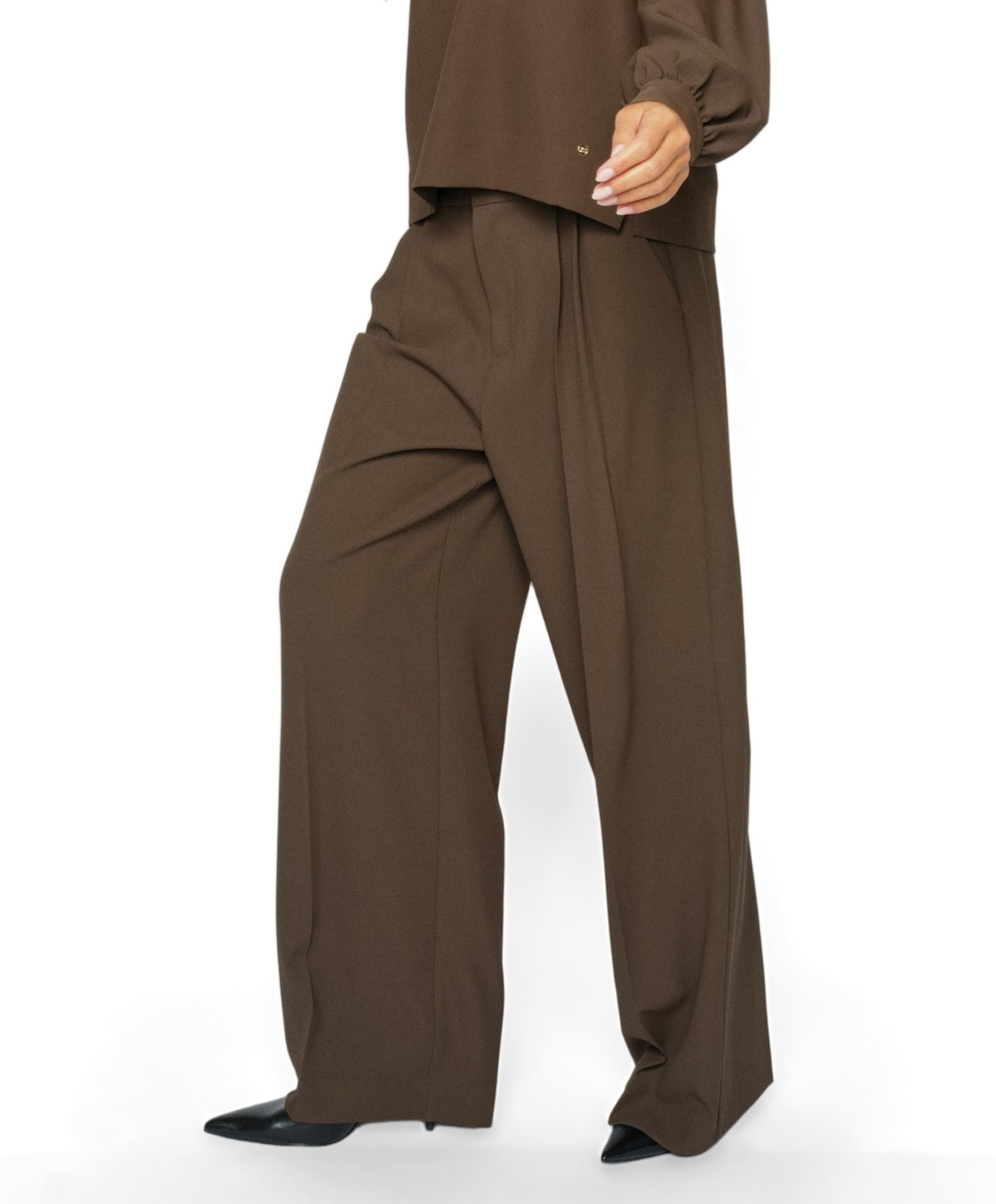 Mos Mosh MMKay Miley dames broek bruin