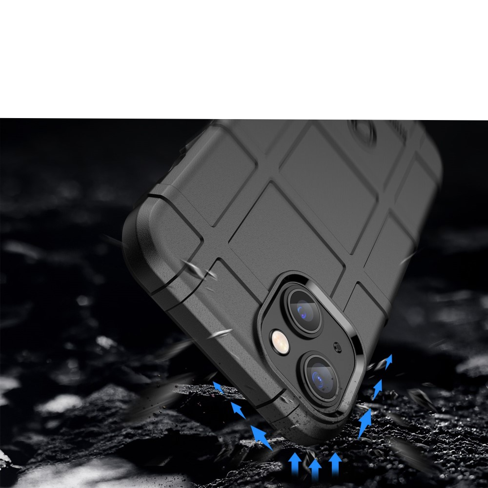 iPhone 14 Outdoor Gummi Schutzhülle Anti-Shock - Schwarz