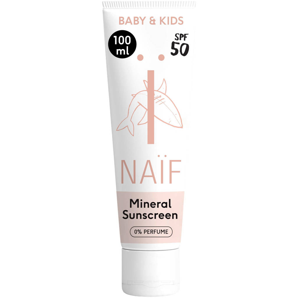 zonnebrandcrème 0% parfum voor baby & kids factor 50 - 100 ml