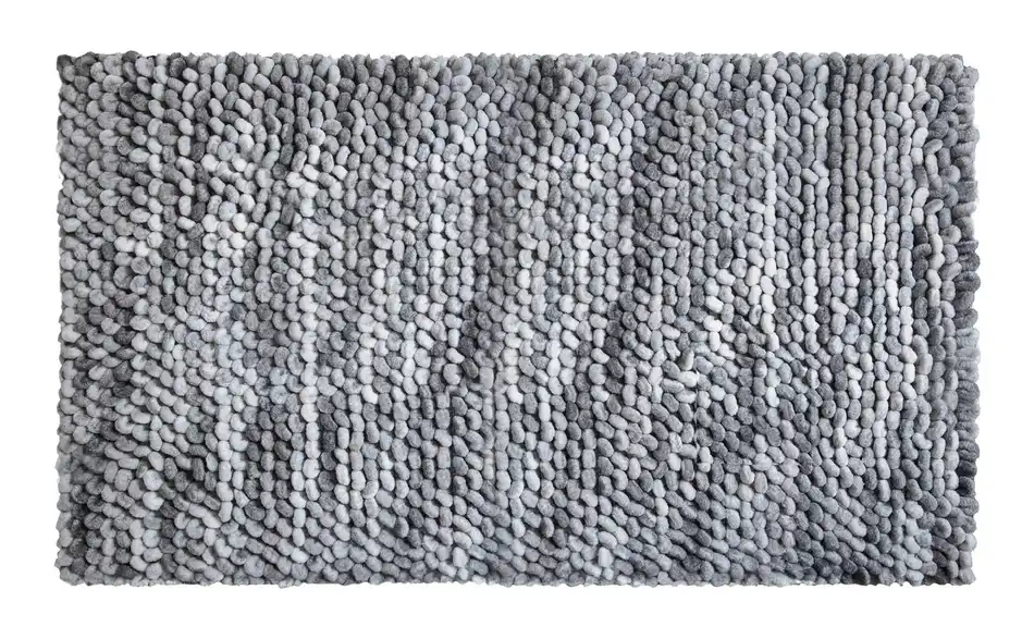 como Badteppich Punto Silbergrau 70x120 cm
