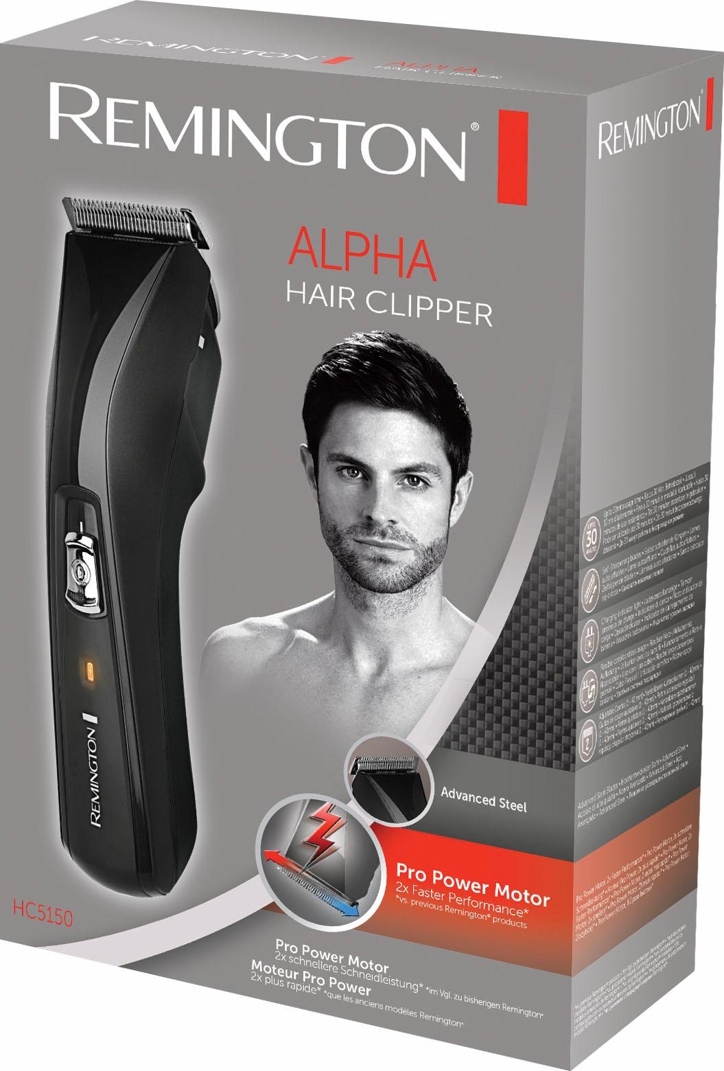 Remington Haarschneider »HC5150 Alpha« 2 Aufsätze mit kraftvollem Pro Power Motor
