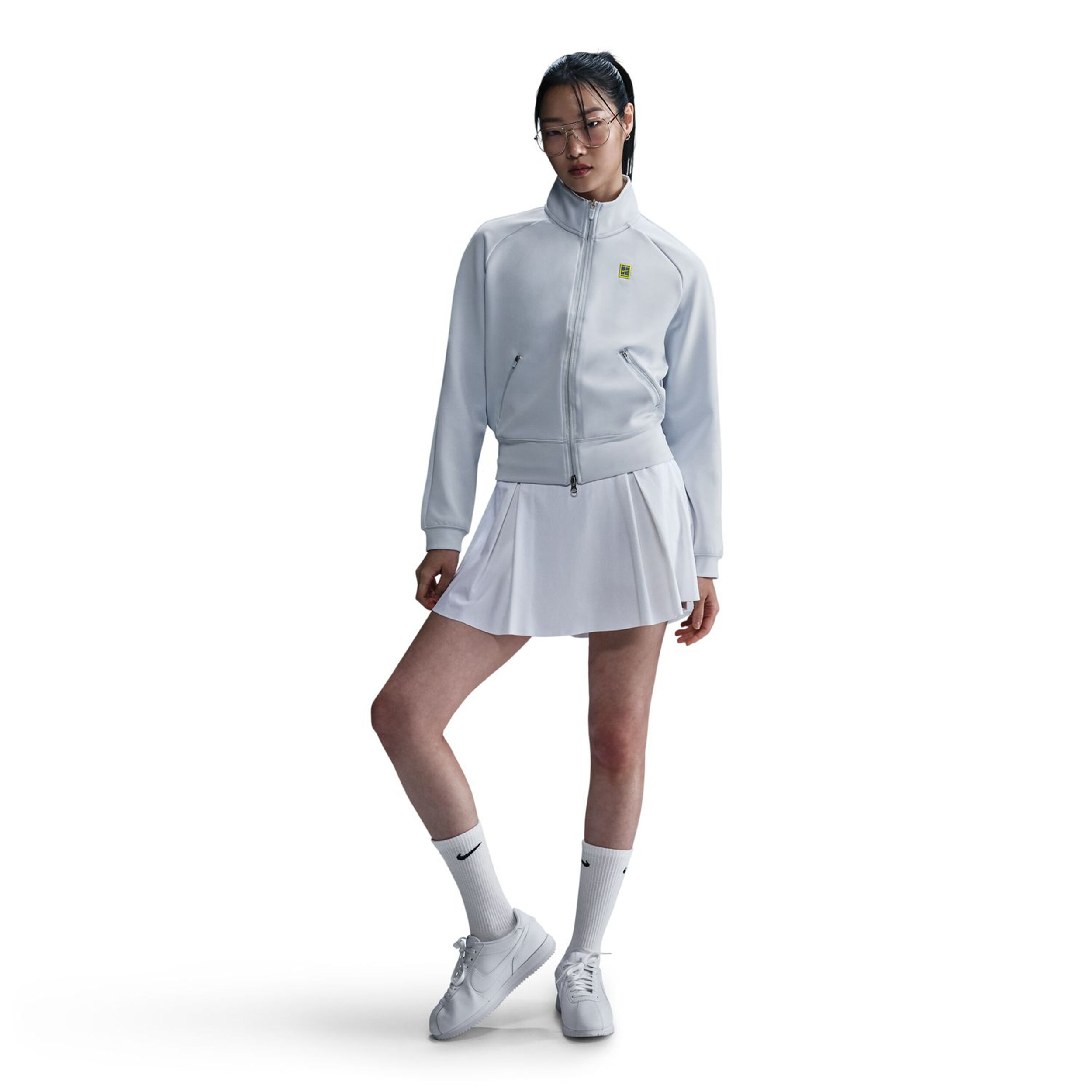 Nike Court Dri-Fit Heritage Veste De Survêtement Femmes - Gris Clair