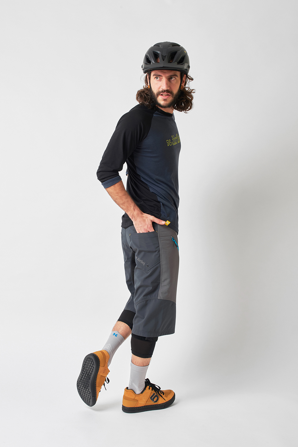 Dirtlej Trailscout Half & Half MTB shorts Grå/blå