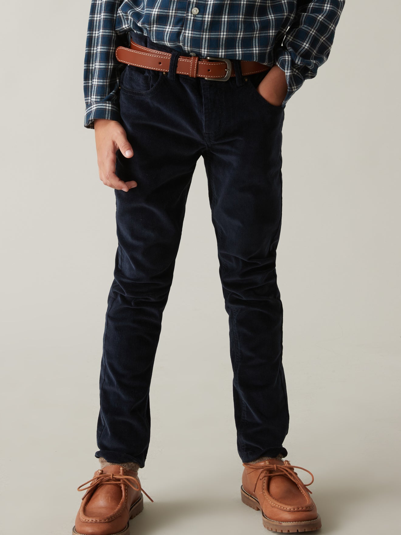 Slim en velours Garçon