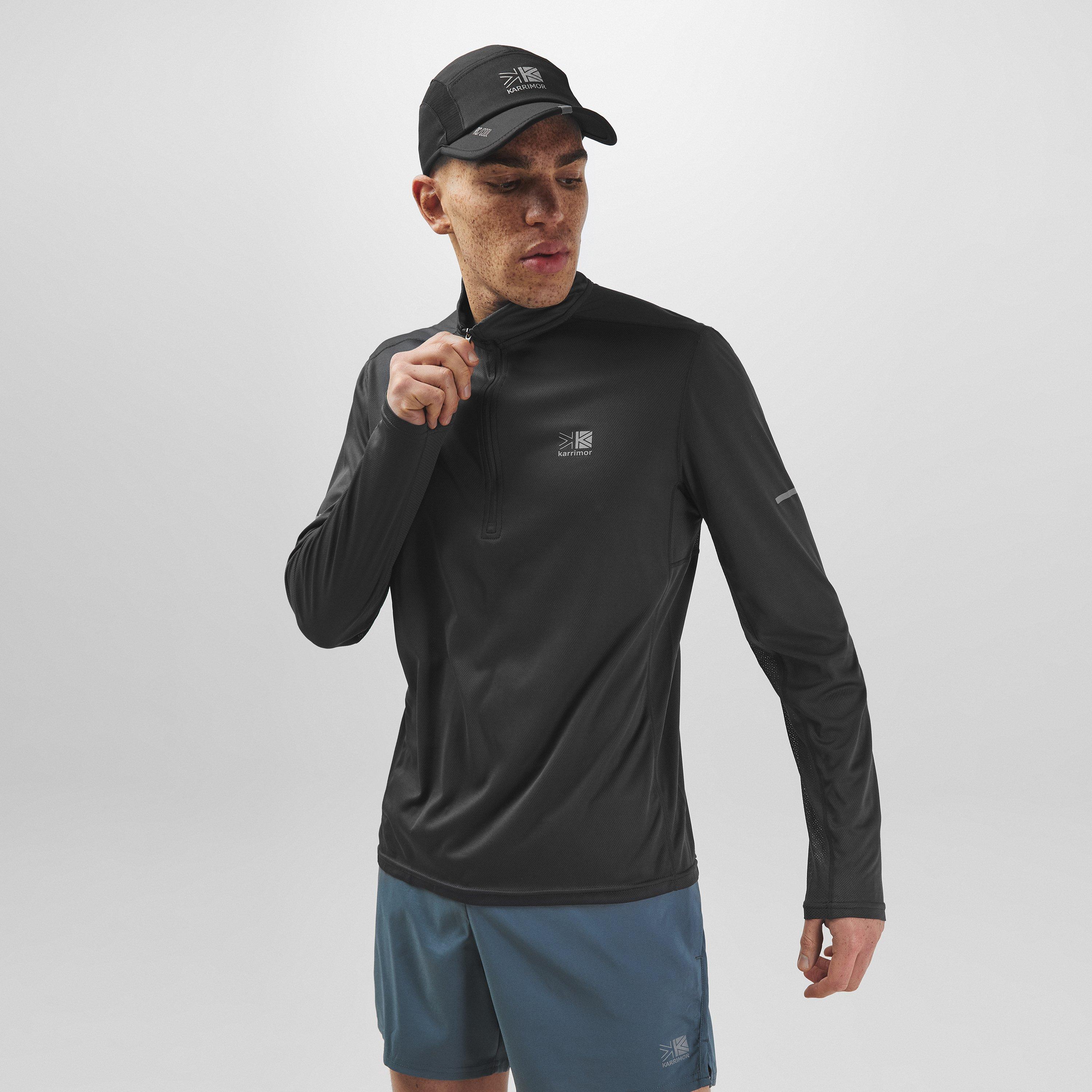 Karrimor Long SleevequarterZip Top Mens