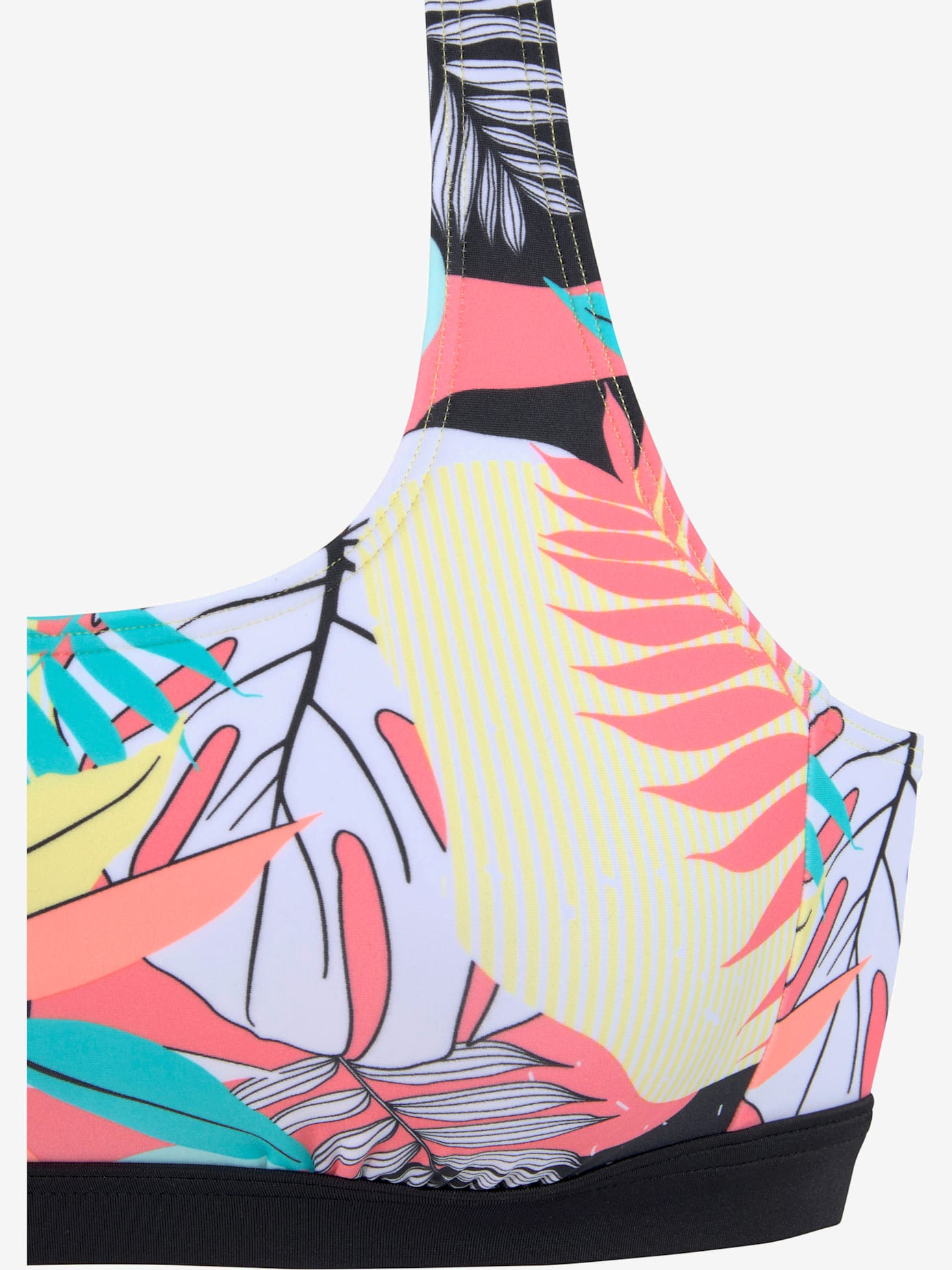 Haut de bikini bustier design sportif