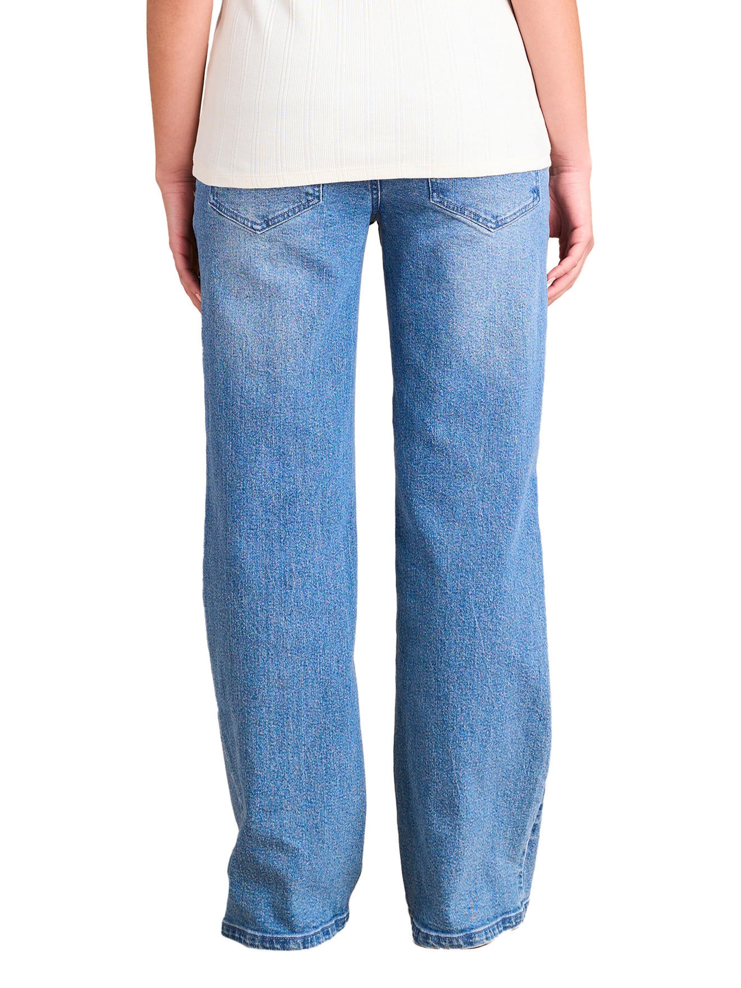 Envie de Fraise Weite Umstandsjeans mit Seamless-Einsatz , mit Recycling-Baumwolle blue stone