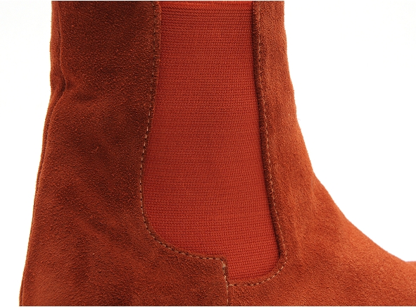Coco abricot boots bottine plates femme robier orange