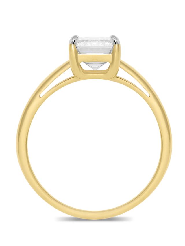 Brillant-Ring, 2.0 ct., Emerald-Cut, LG, Gold 585