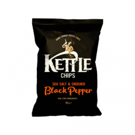 Kettle Zeezout chips met zwarte peper