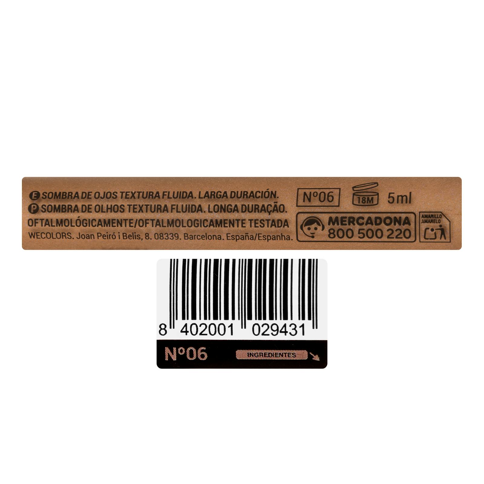 Fard à paupières crémeux Deliplus 06 Chocolat