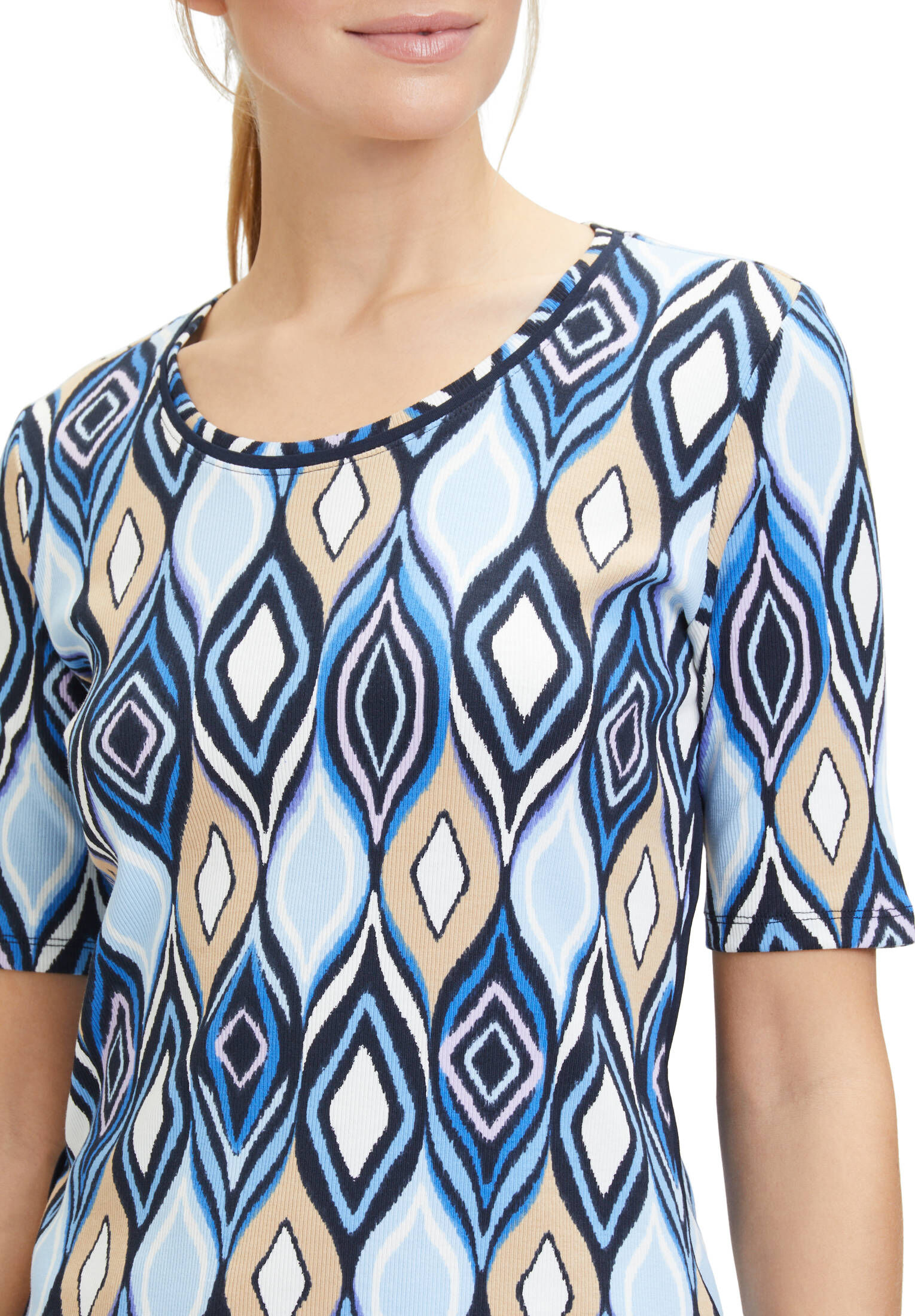 Betty Barclay| Damen Basic Shirt mit Rippenstruktur