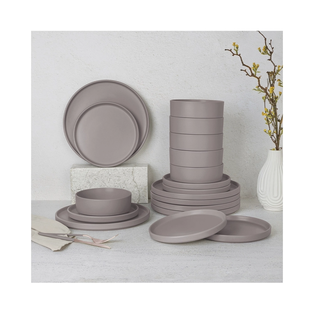Berlinger Haus 18-teiliges Tellerset Taupe Collection