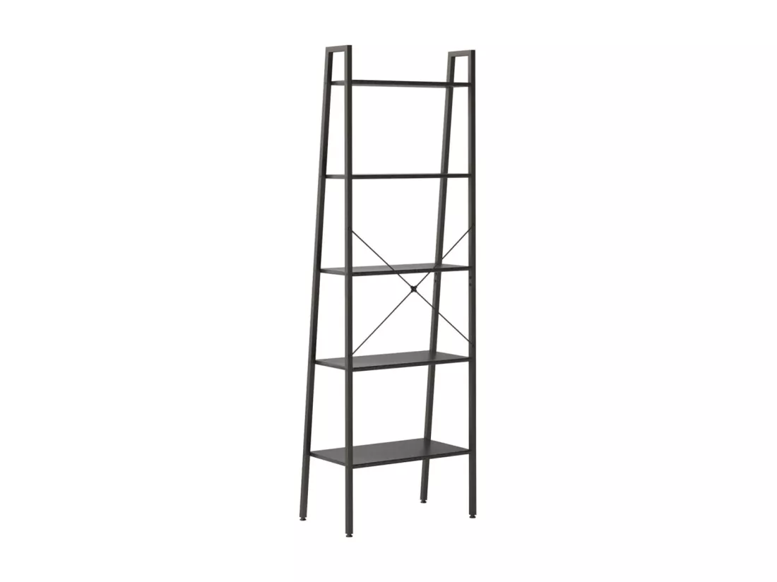 Étagère sur pied 5 niveaux Noir 56x35x174 cm