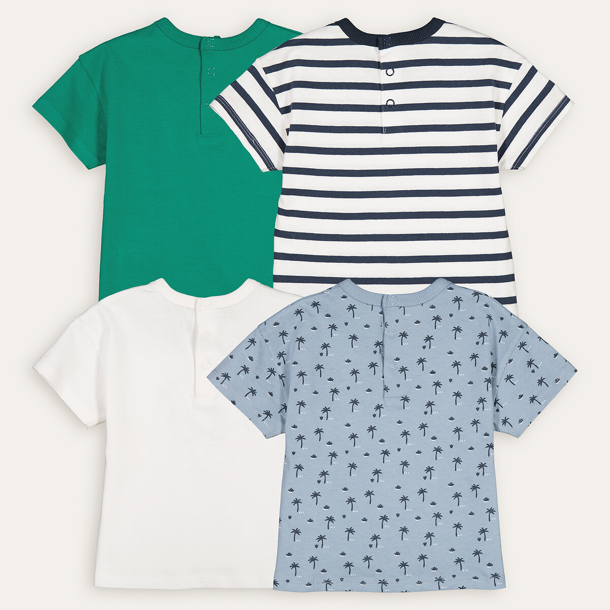 COLEÇÃO LA REDOUTE<br>Conjunto de 4 camisetas de manga curta