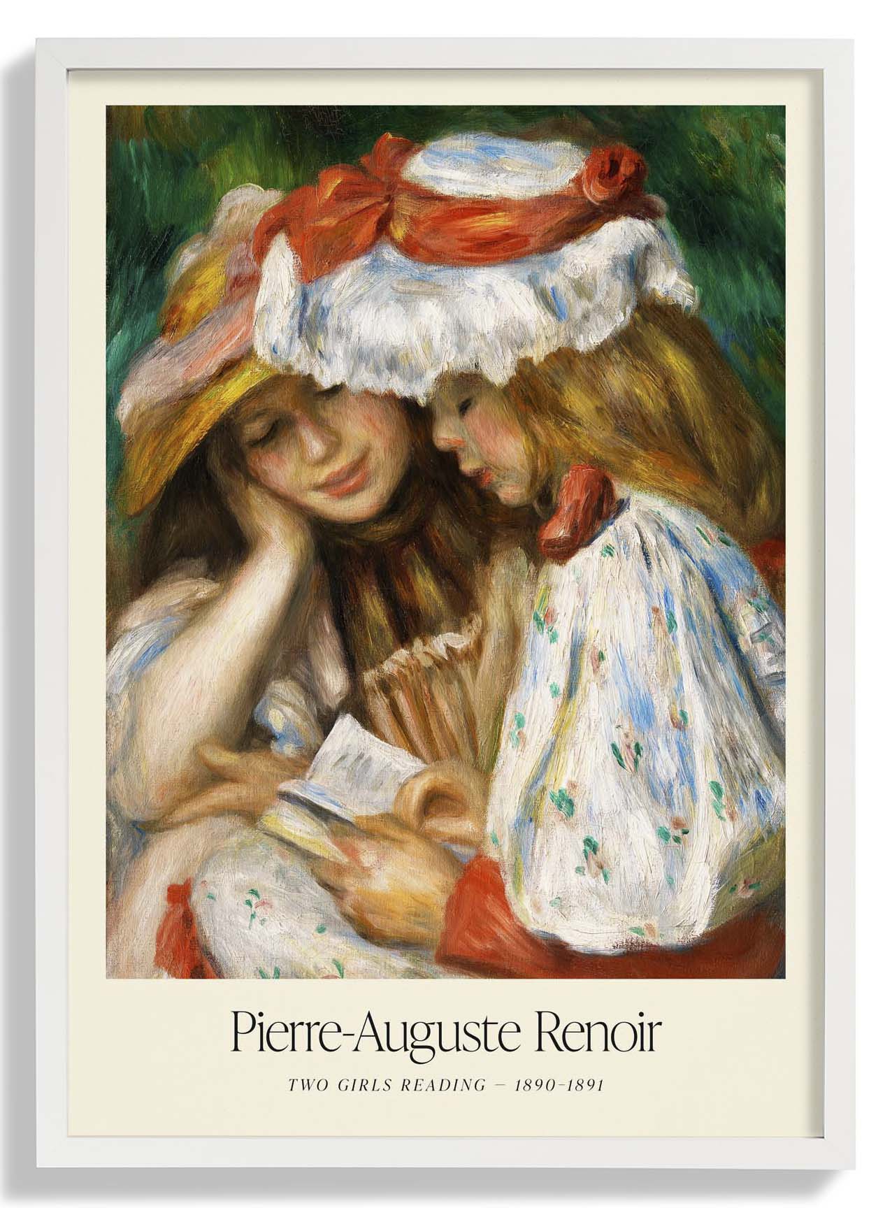 Zwei lesende Mädchen Kunstausstellung von Pierre A. Renoir