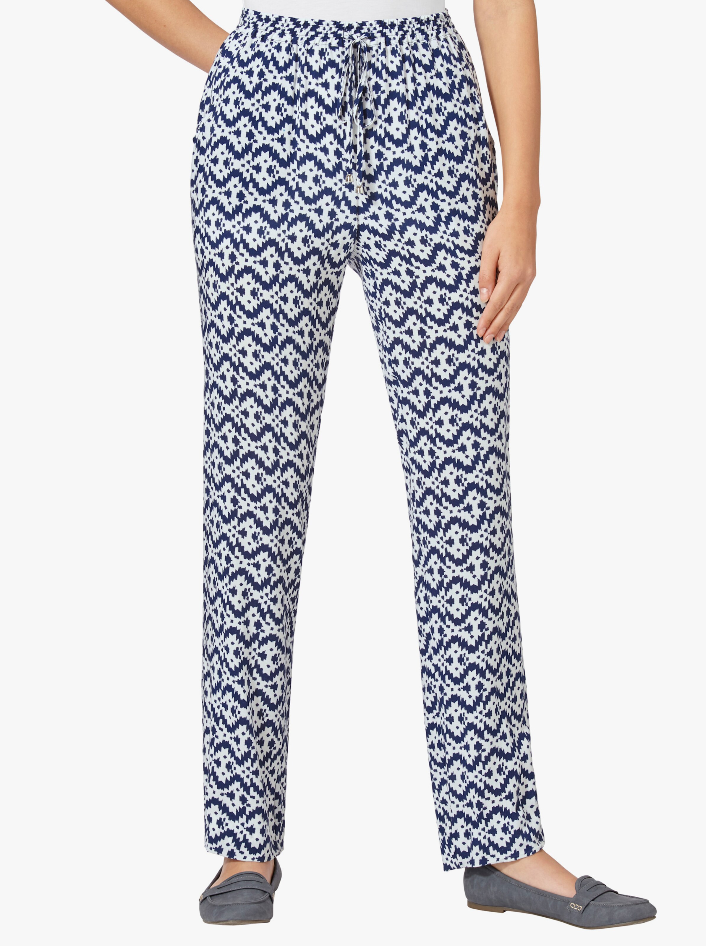 Schlupfhose mit Dehnbund und Bindeband