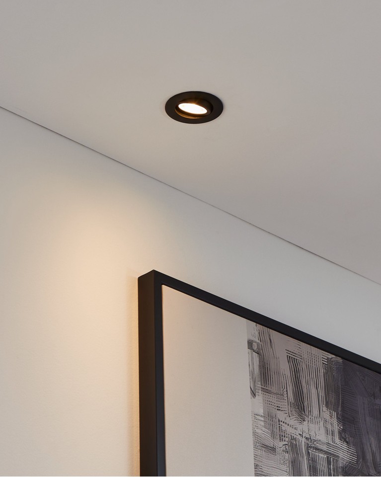 EGLO - Saliceto-Z indbygning sort Ø8,8 - RGB + TW - Zigbee, Bluetooth