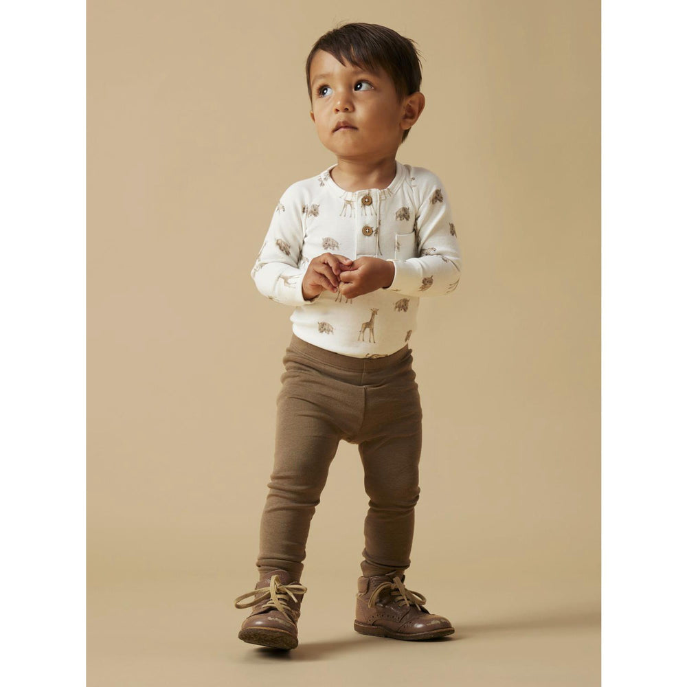 Køb Lil'Atelier Coconut Milk Animals African Nbmgayo Elm Ls Slim Body Lil Noos