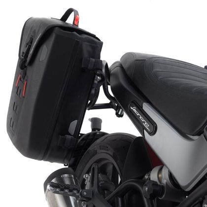 Sacoches cavalières SW-MOTECH SysBag WP M/M (17-23 litres x 2) complet avec support - Noir