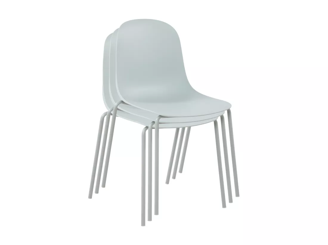 Chaise de conférence - Plastique - Turquoise - Hardin